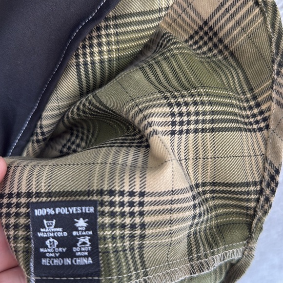 Dixxon .300 Blackout flannel Olive and Beige Plaid Men's XL Shirt pearl snap - Picture 9 of 12